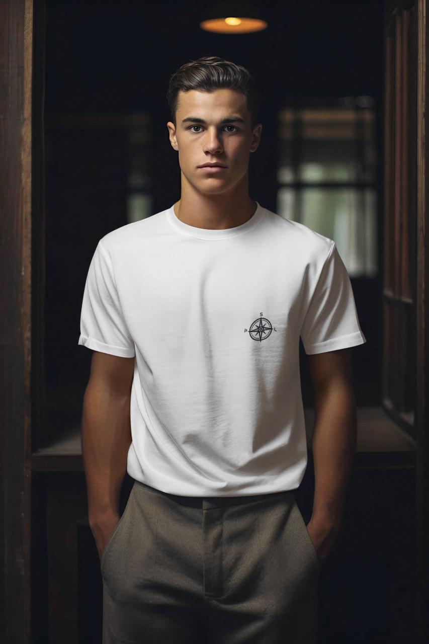 PUSULA White Medium T-Shirt