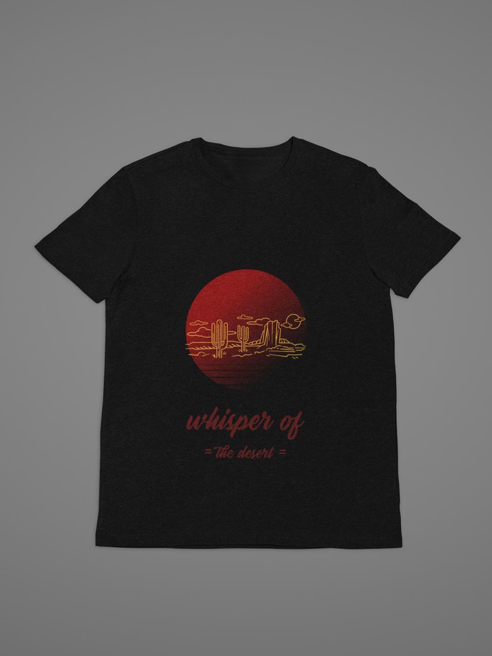 PUSULAllc Desert Whisper Black Medium T-Shirt