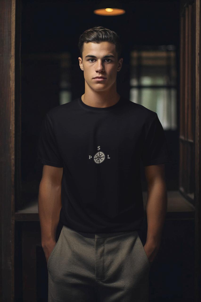 PUSULA Black Medium T-Shirt