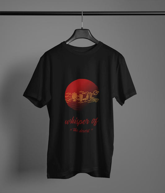 PUSULAllc Desert Whisper Black Medium T-Shirt